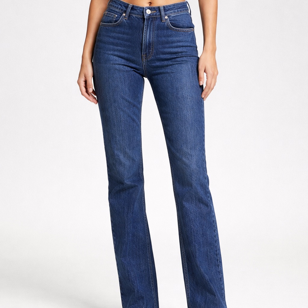 The Kooples High-Rise Straight Jeans - Indigo Blue